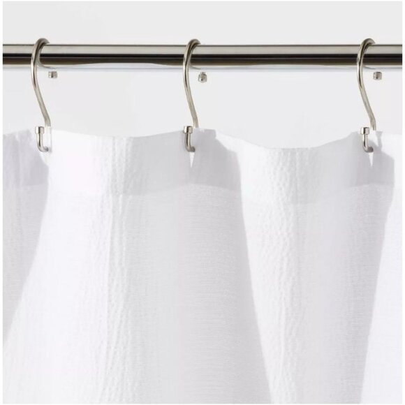 Threshold Nautical Shower Curtain Ombre Blue - Picture 4 of 8